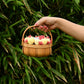 Scented Candles Basket Bouquet | Round