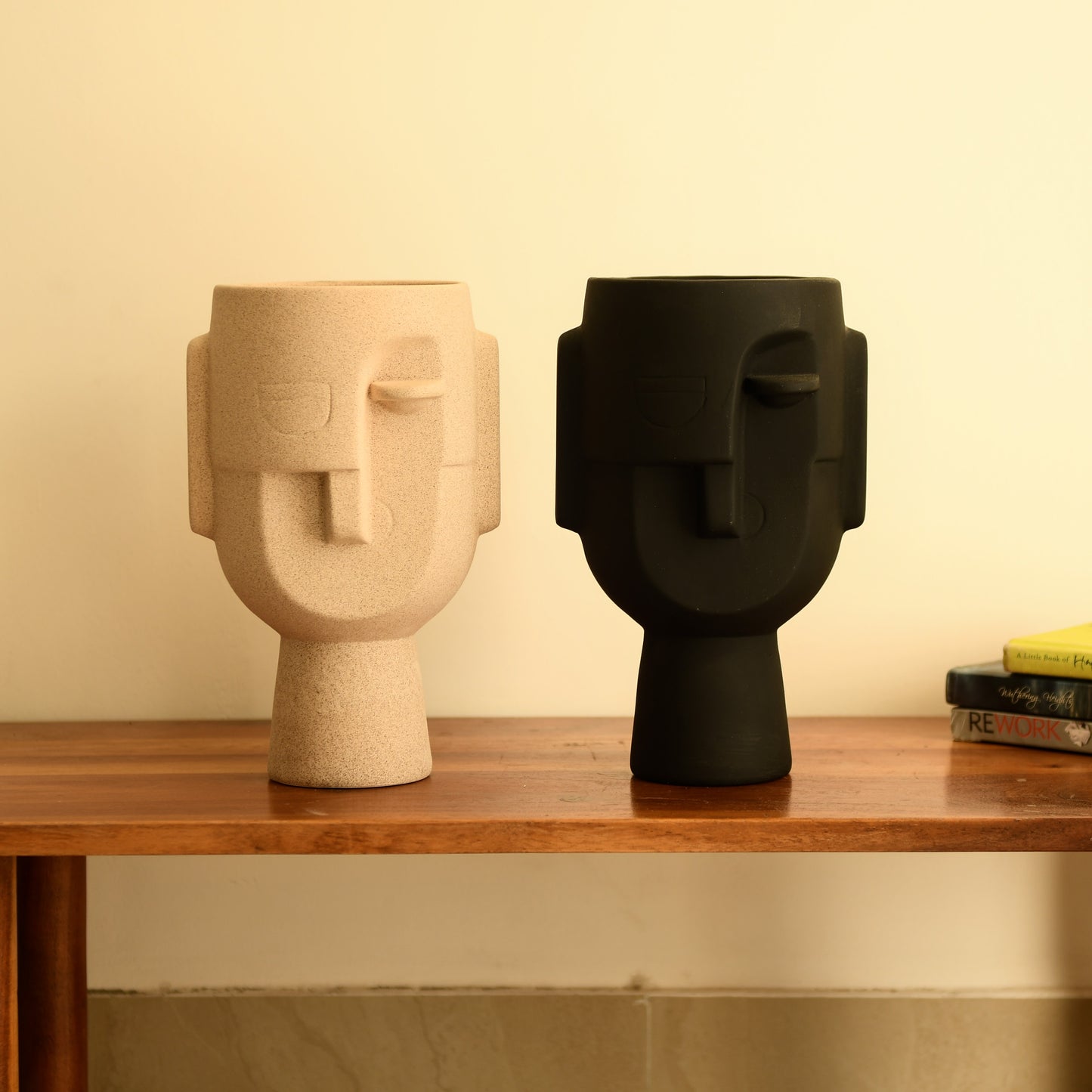 Abstract Face Vases | Set of Two