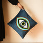 Evil Eye Hand-Embroided Cushion Cover