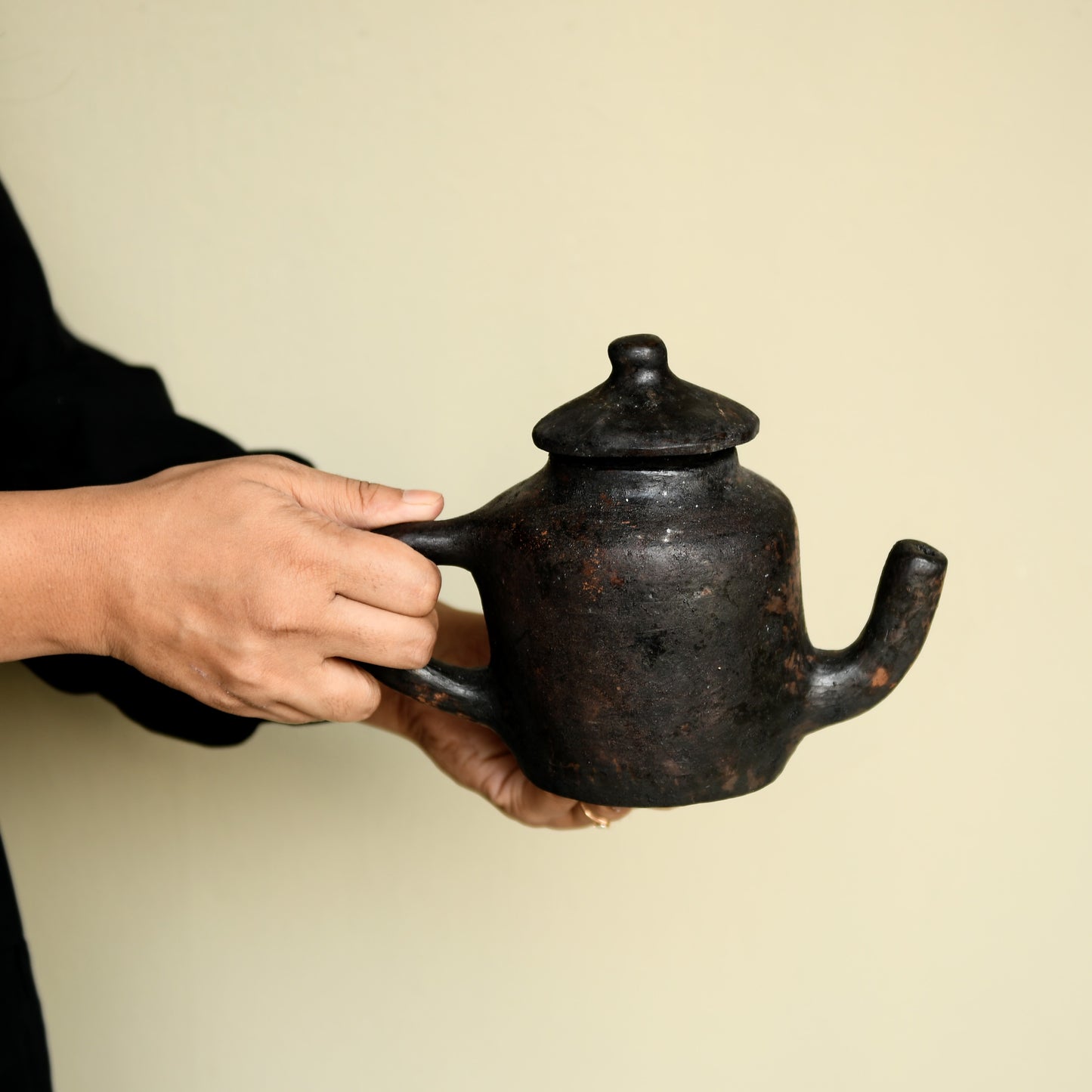 Larnai Black Pottery Jug