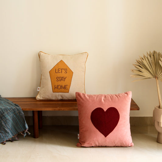 Cozy Hand-Embroided Cushion Covers | Set of Two