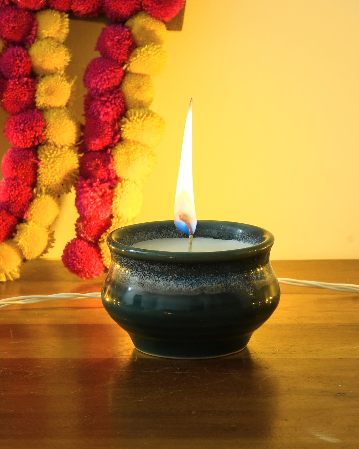 Ceramic Matka Shaped Candle