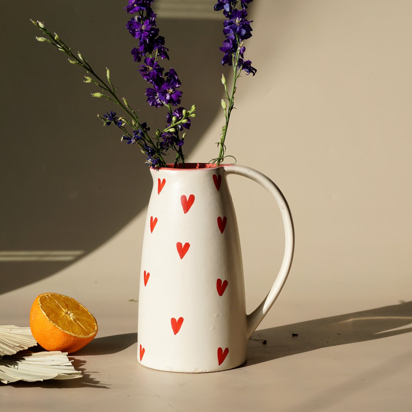 Full of Hearts Jug/Vase