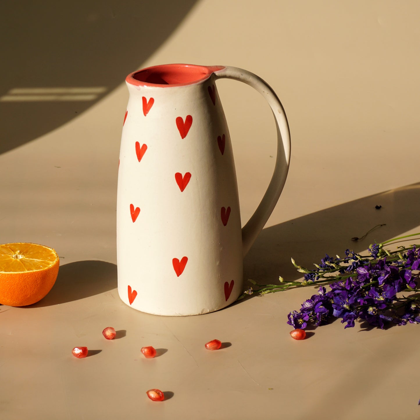 Full of Hearts Jug/Vase