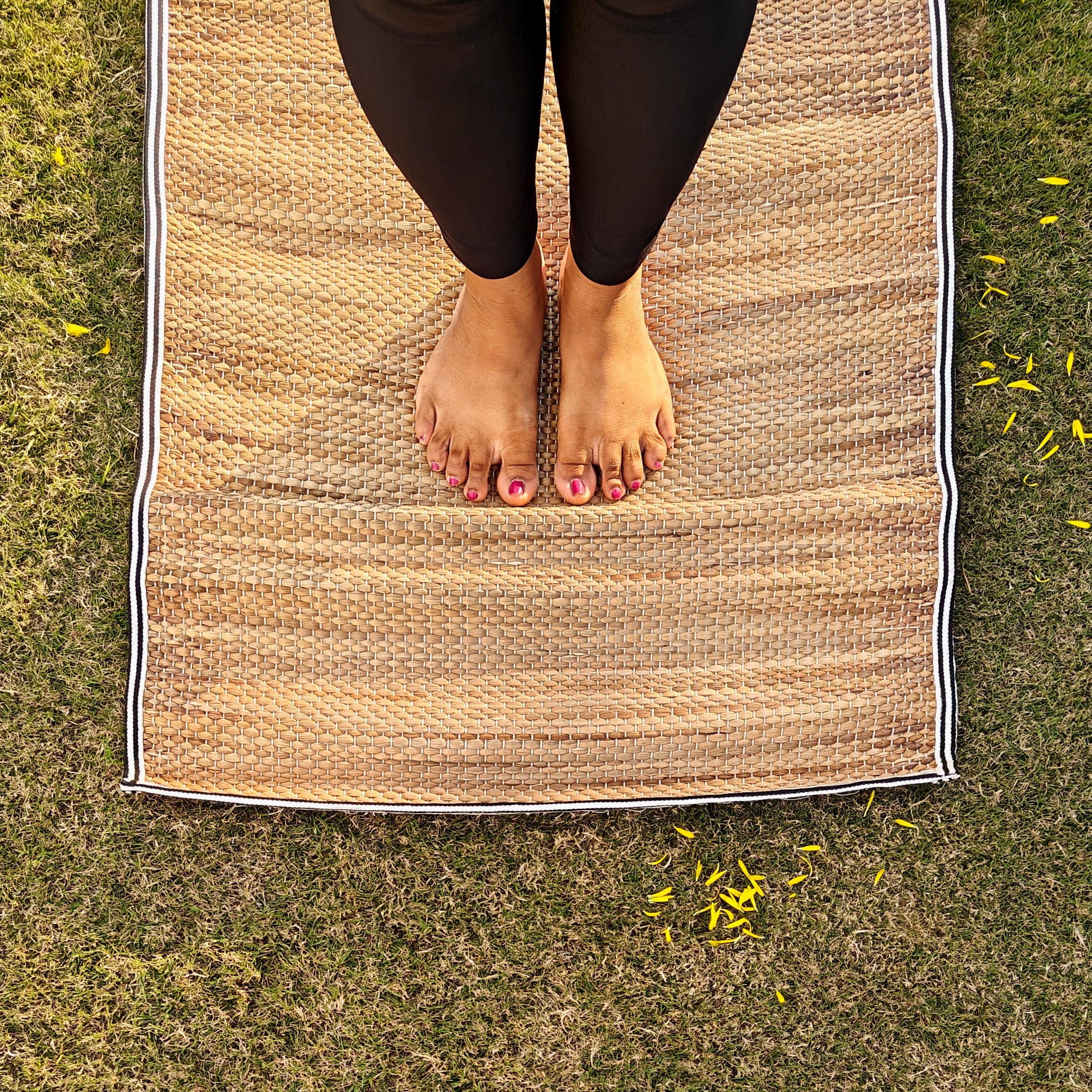 Grass cheap yoga mat