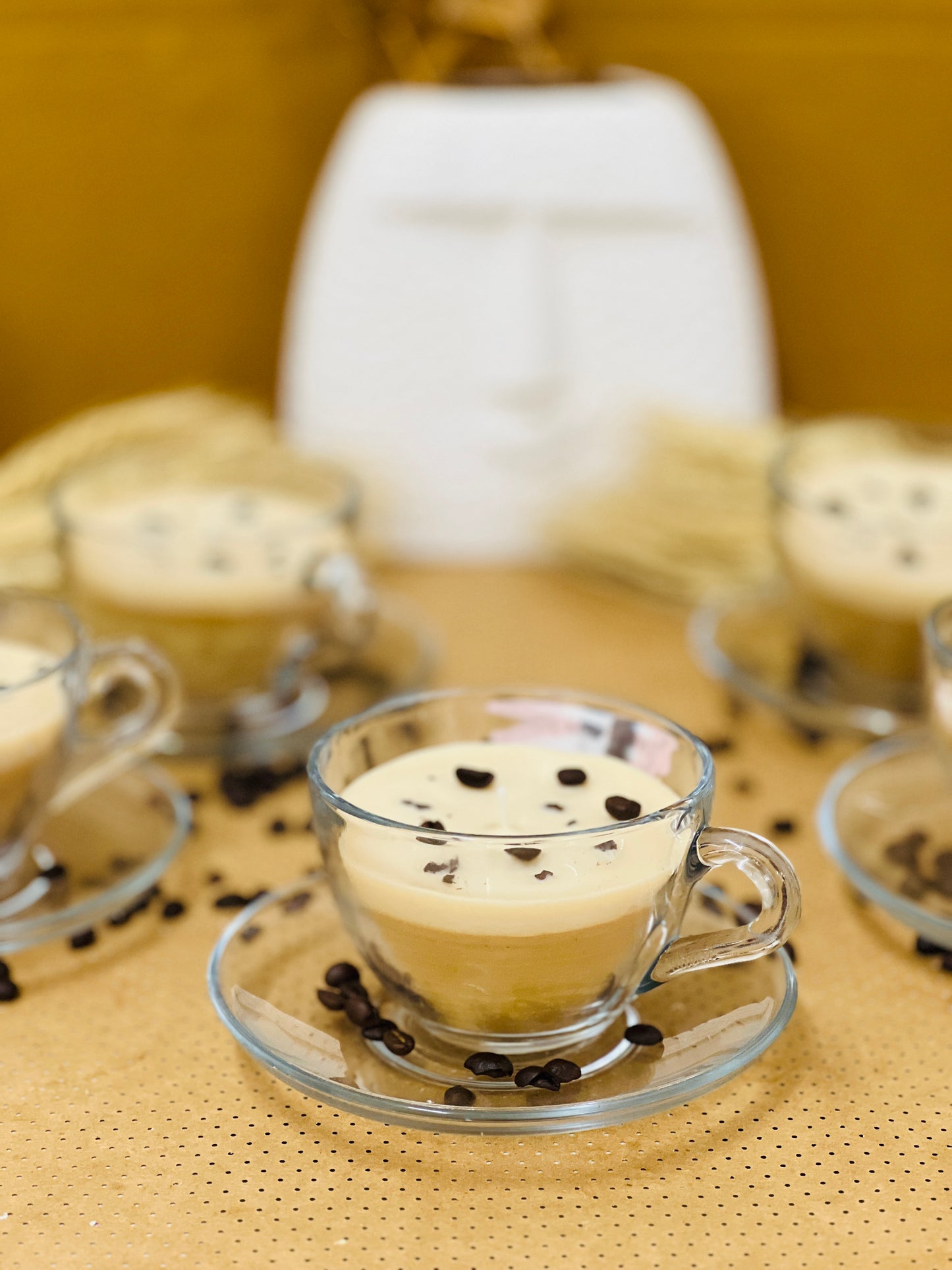 Cappuchino Glass Soy Wax Candle