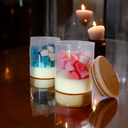 Fallen Hearts Glass Jar Candle