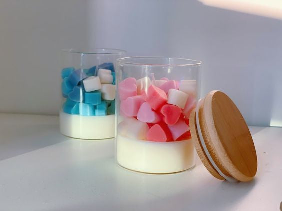 Fallen Hearts Glass Jar Candle