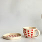 Hygge Heart Cup and Saucer | Set of Two