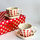 Hygge Heart Cup and Saucer | Set of Two