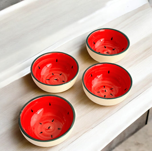 Red Hot Dip Bowls | Set of Four