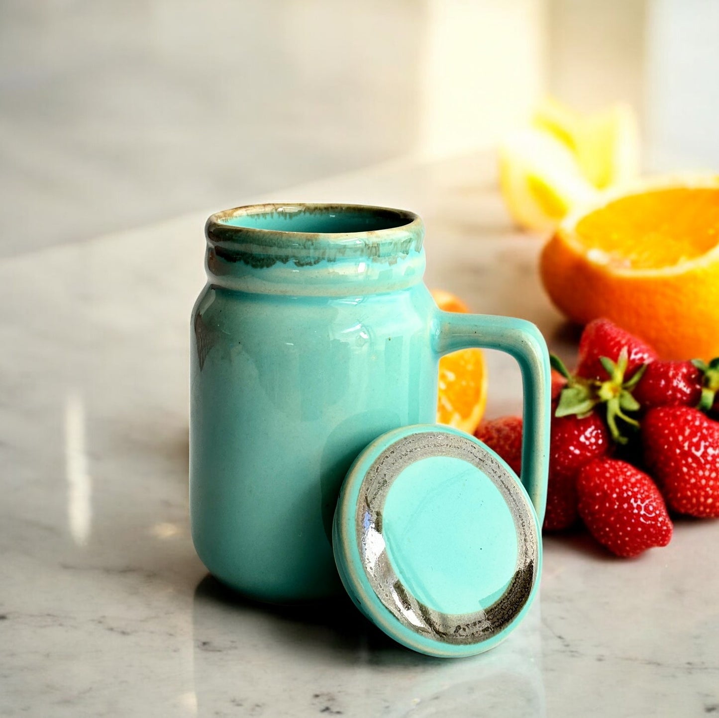 Morning Glow Smoothie Mug with Lid