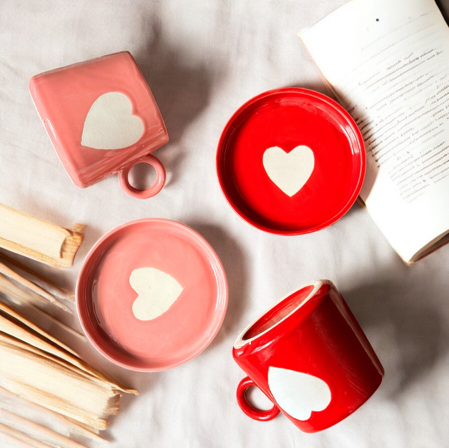 Romance Mug & Saucer | Set of Two