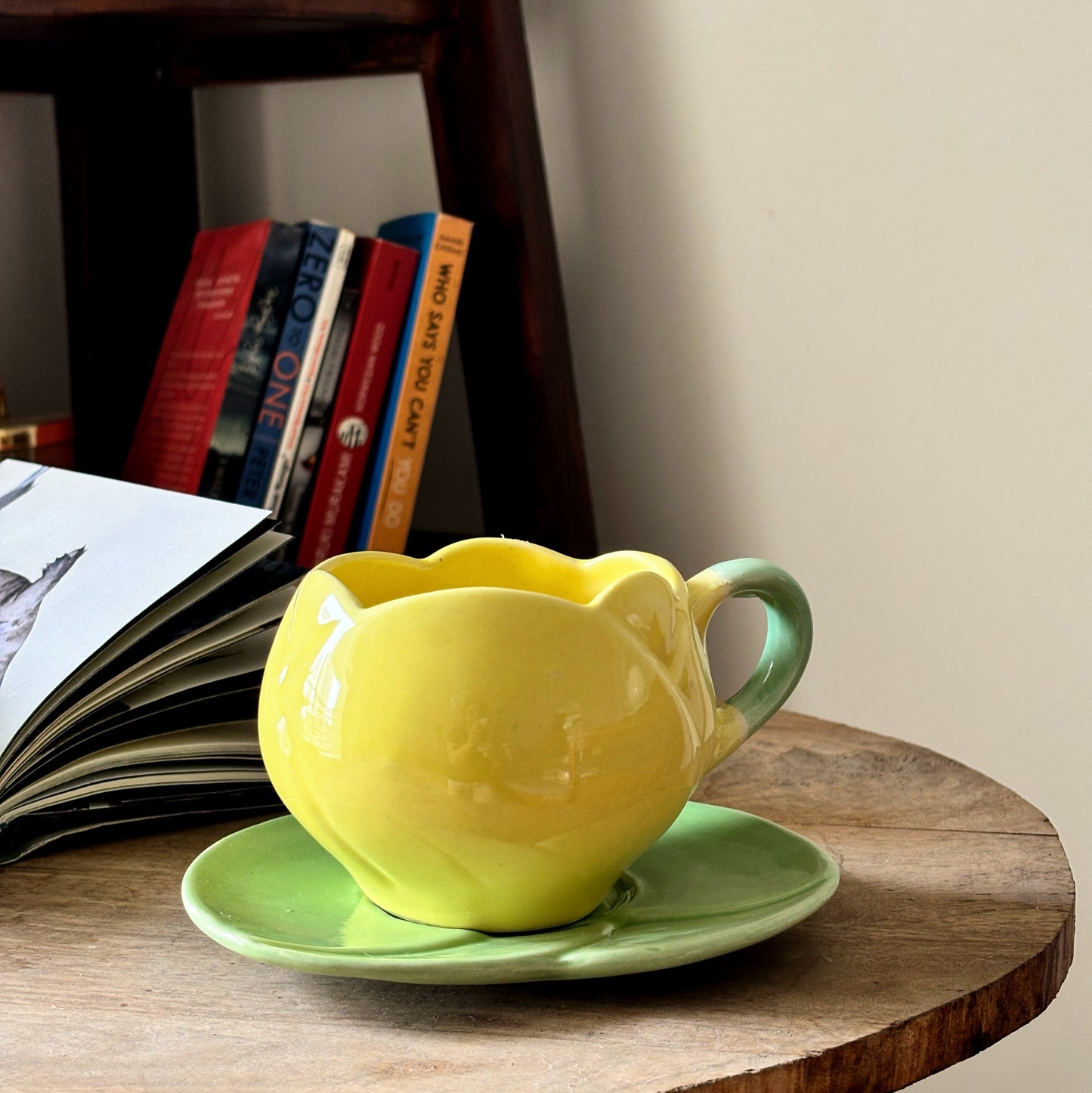 Lotus Brew Cup & Saucer | Yellow