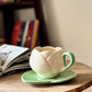 Lotus Brew Cup & Saucer | White