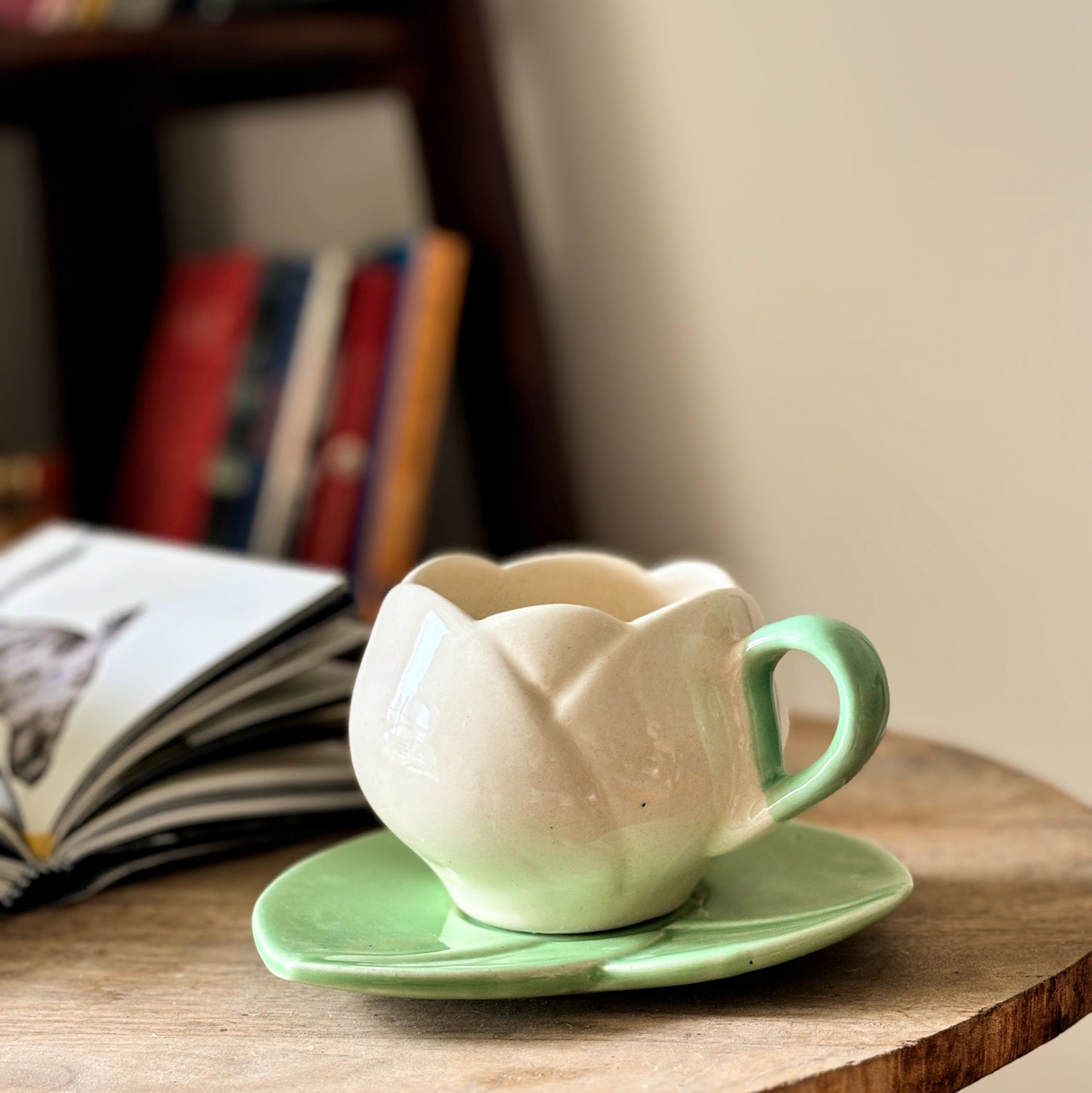 Lotus Brew Cup & Saucer | White