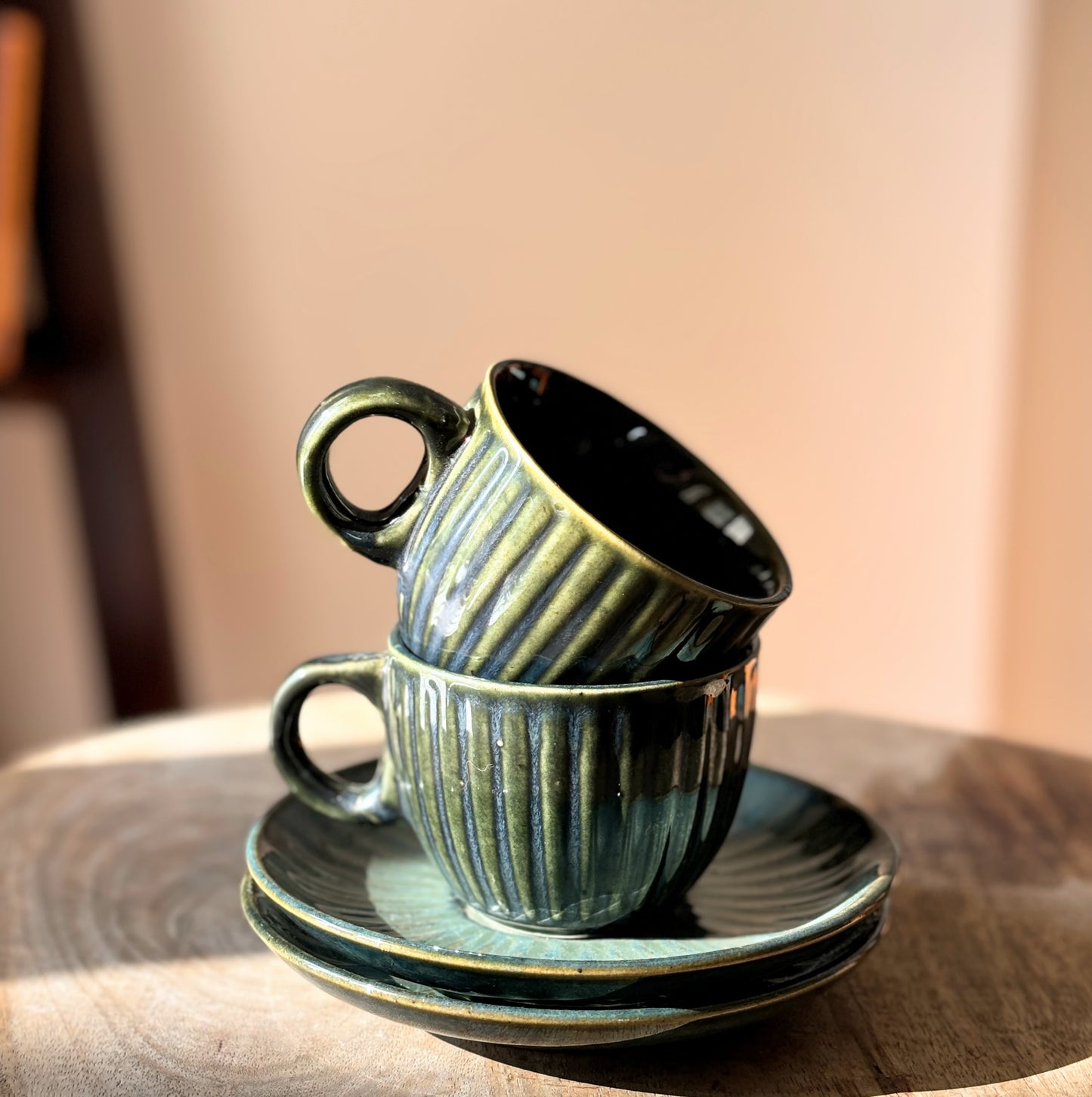 Sunshine Teacup & Saucer | Set of Two