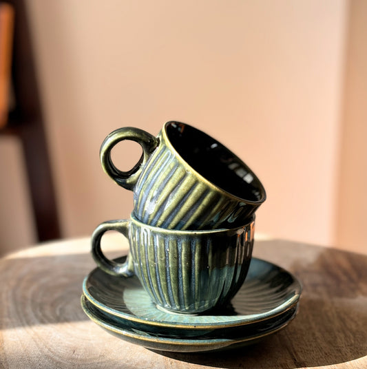 Sunshine Teacup & Saucer | Set of Two