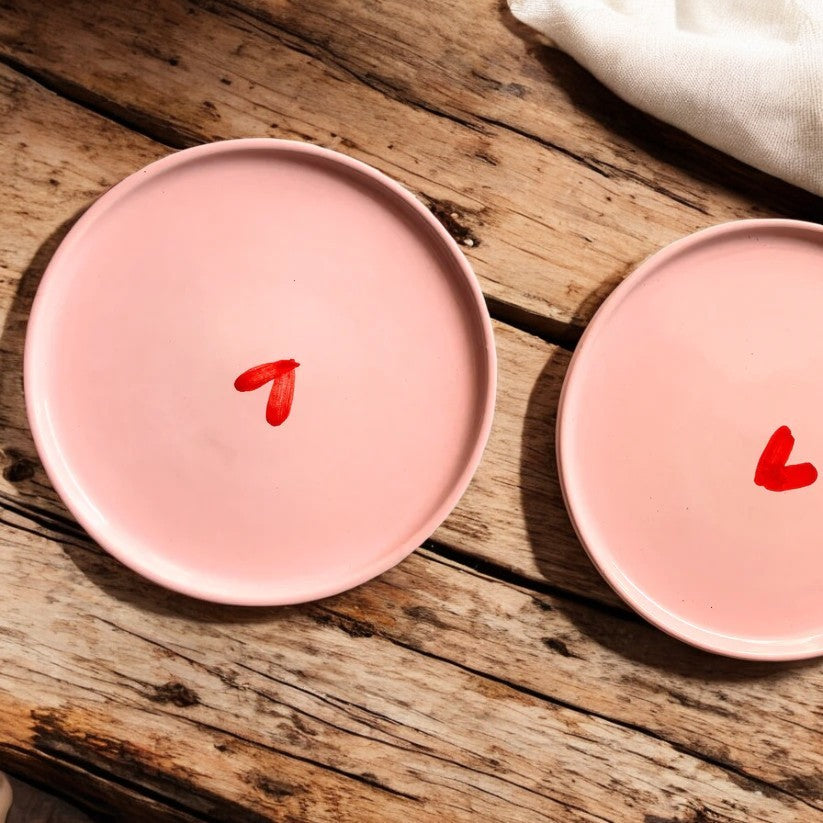 Cupid Heart Plates | Set of Two