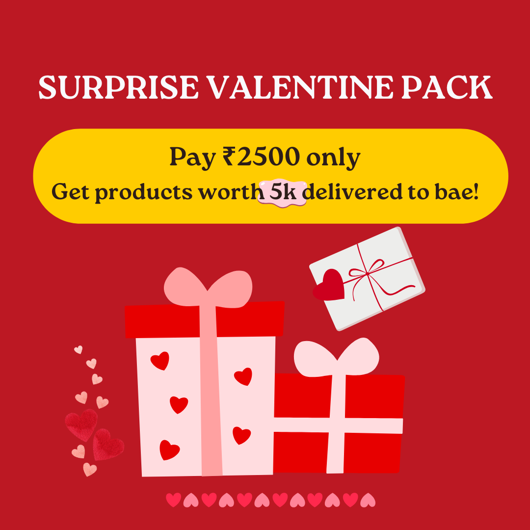 Surprise Valentine's Day Pack | Pay Rs. 2500, Get Products Worth 5k Delivered!