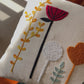 Flowers Hand-Embroided Cushion Cover